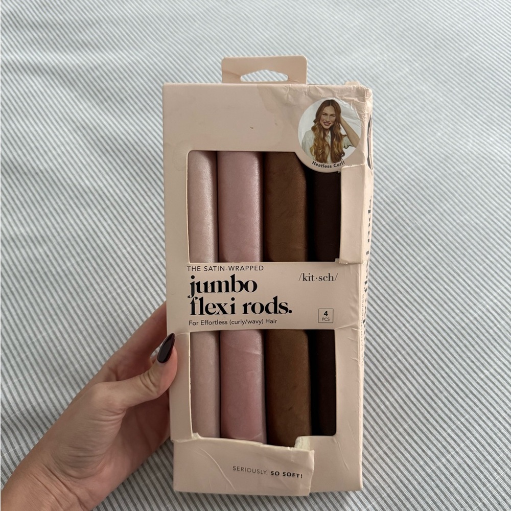 Kitsch Jumbo Flexi Rods in Cream Packaging